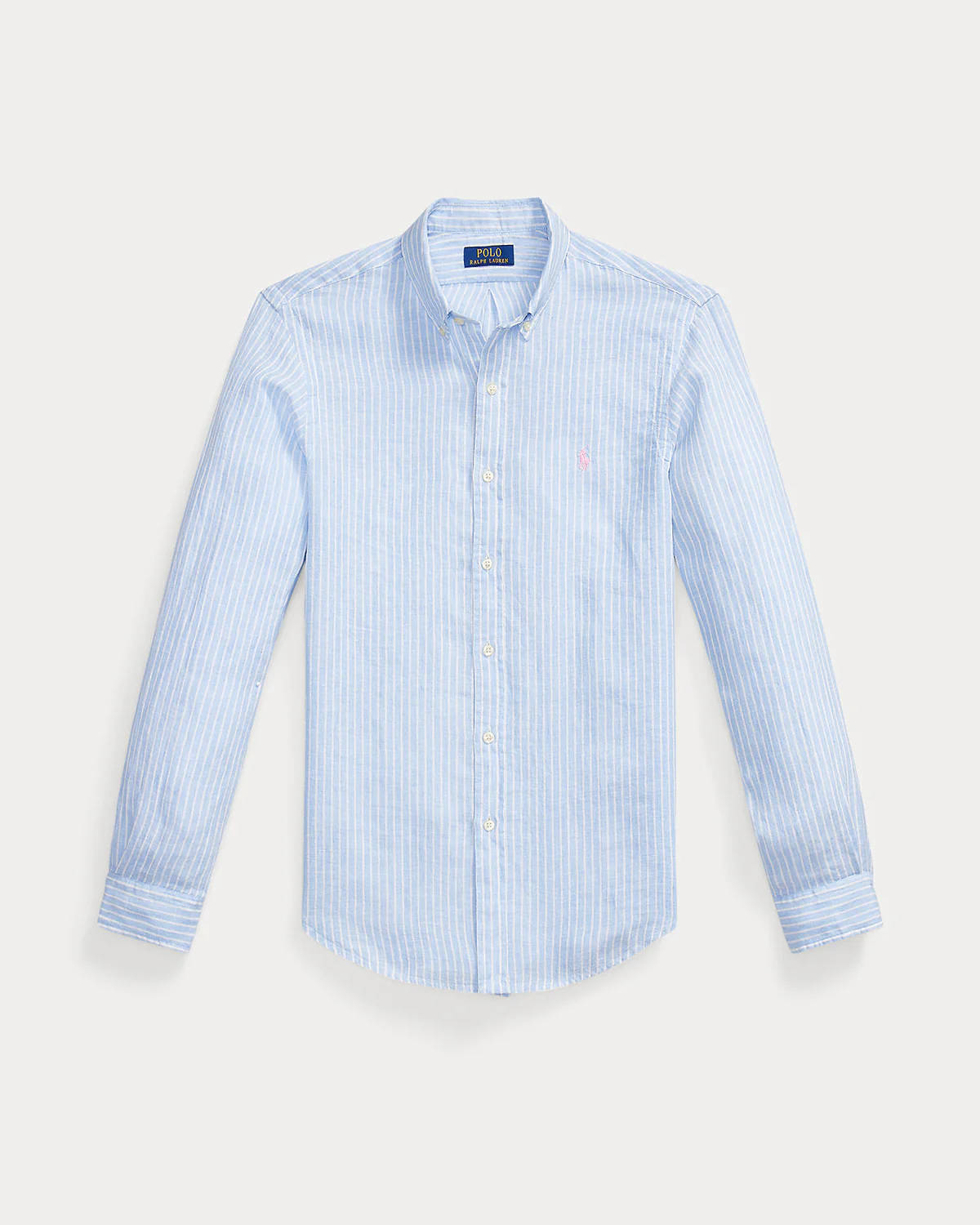 SLIM FIT STRIPED LINEN SHIRT - Image 4