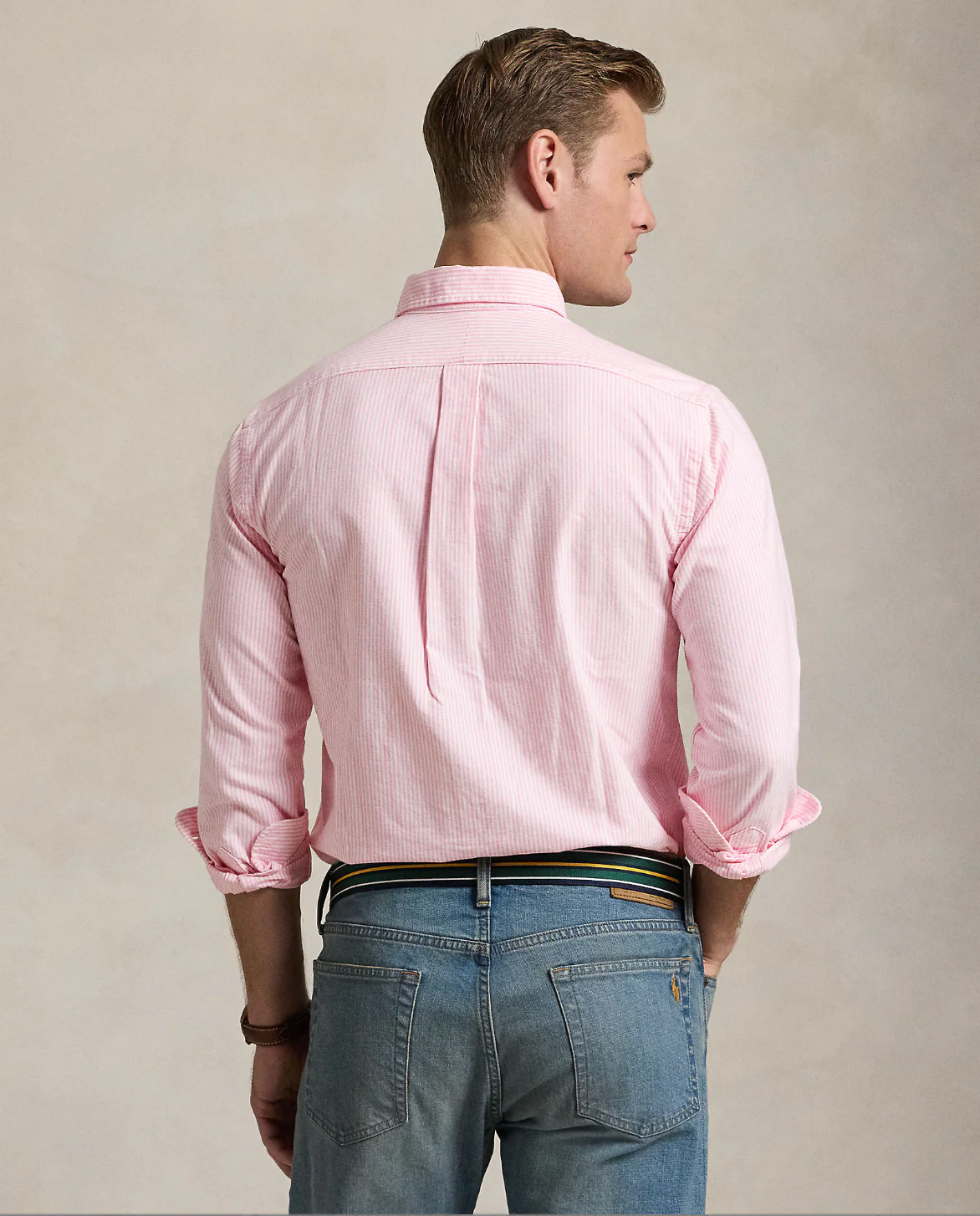 CUSTOM FIT STRIPED OXFORD SHIRT - Image 3