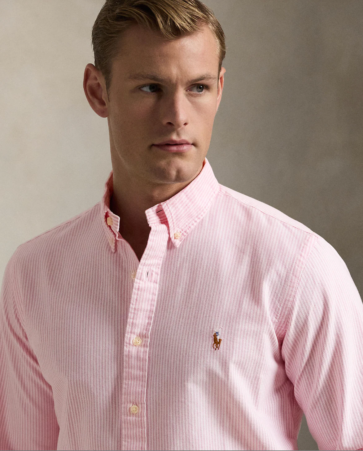 CUSTOM FIT STRIPED OXFORD SHIRT - Image 4
