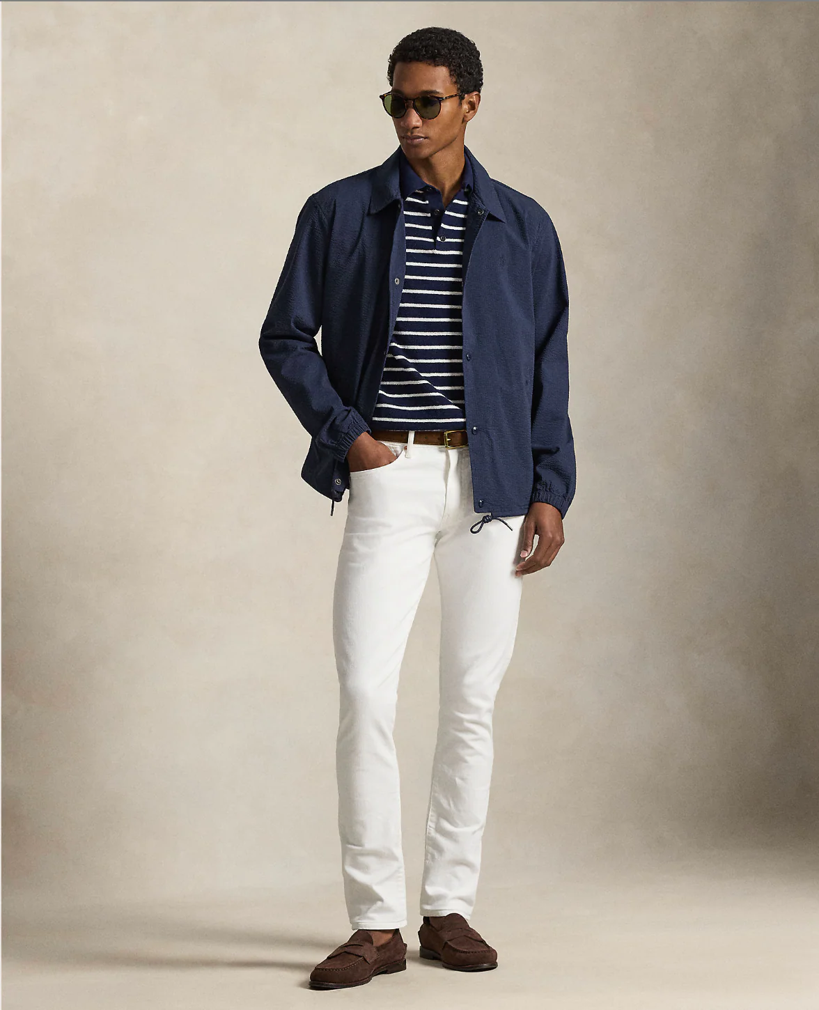 SEERSUCKER COACH’S JACKET - Image 2