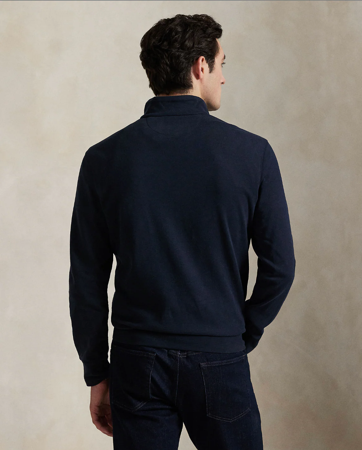 LUXURY JERSEY QUARTER-ZIP PULLOVER - Image 4