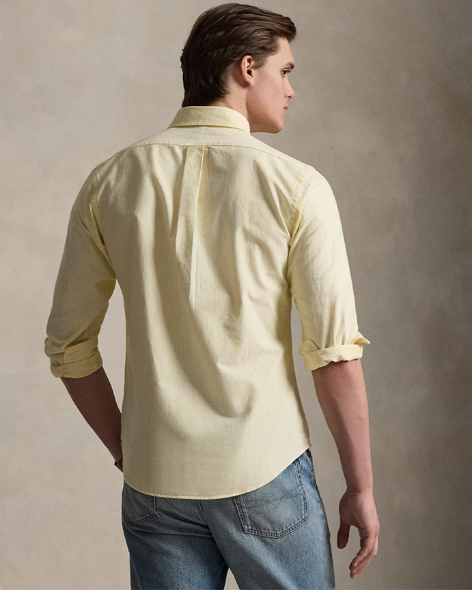 CUSTOM FIT STRIPED OXFORD SHIRT - Image 2