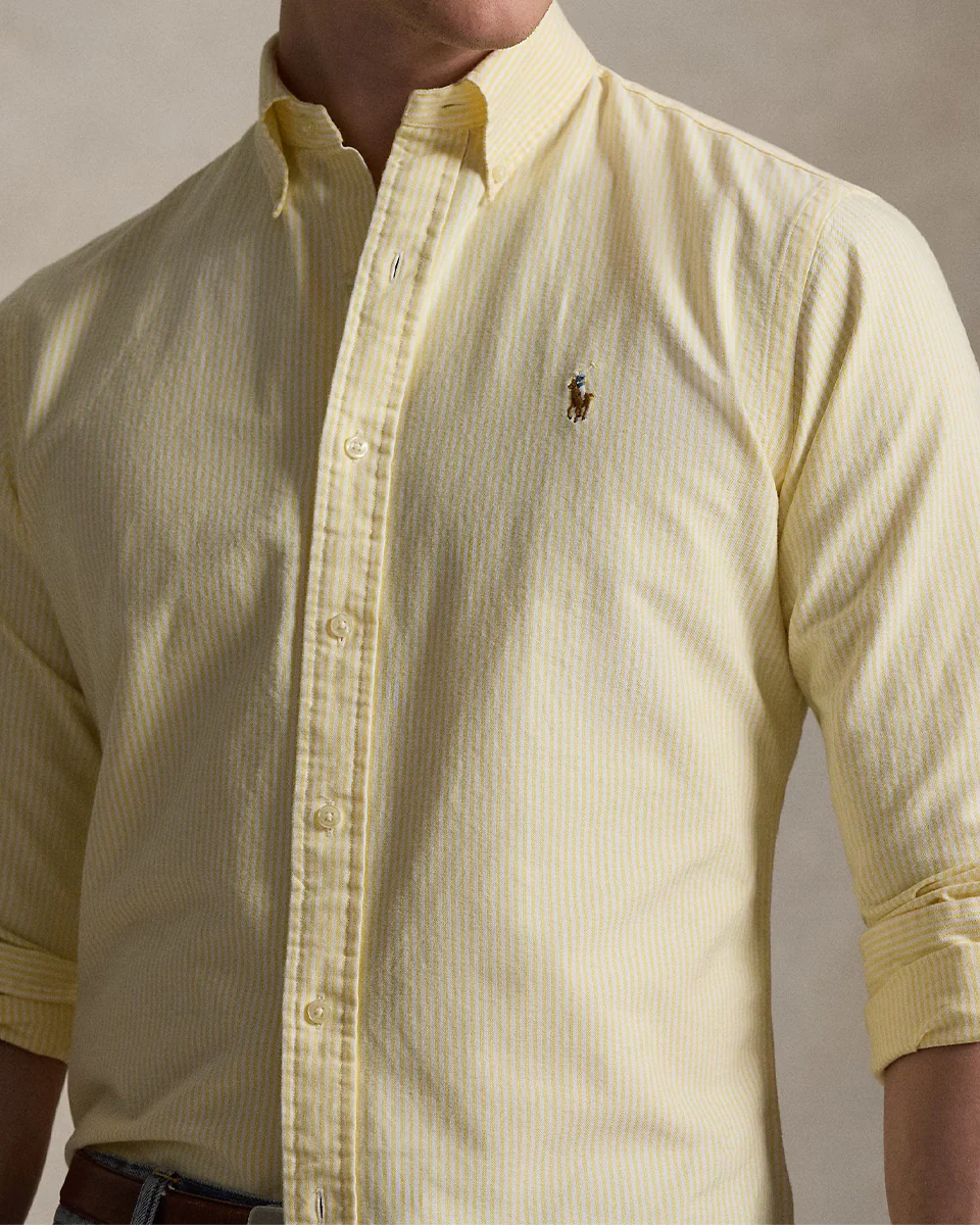 CUSTOM FIT STRIPED OXFORD SHIRT - Image 3