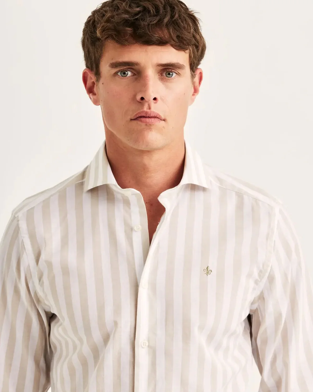 Summer Light Weight Stripe Shirt Slim Fit - Image 2