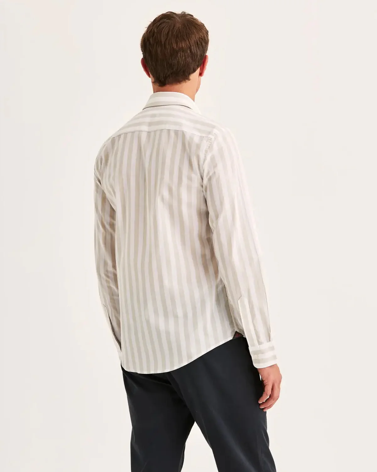 Summer Light Weight Stripe Shirt Slim Fit - Image 3