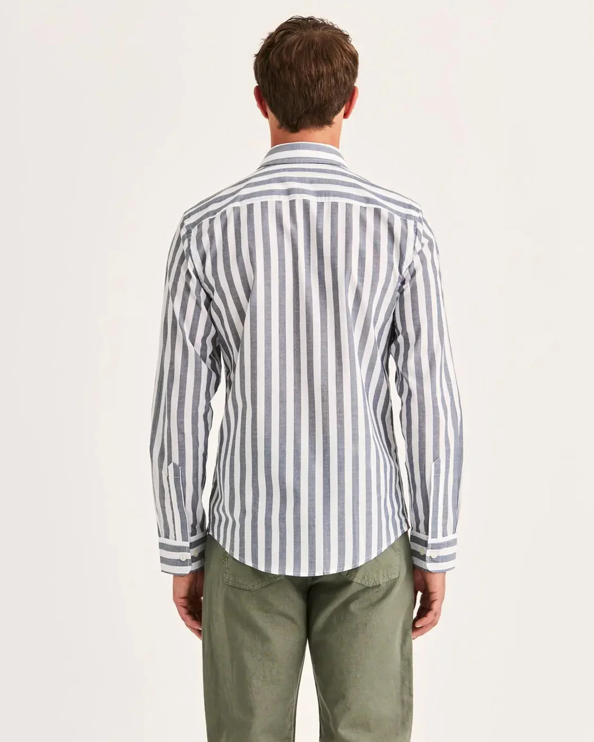 Summer Light Weight Stripe Shirt Slim Fit - Image 2