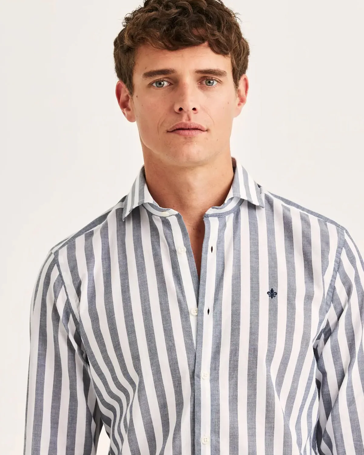 Summer Light Weight Stripe Shirt Slim Fit - Image 3
