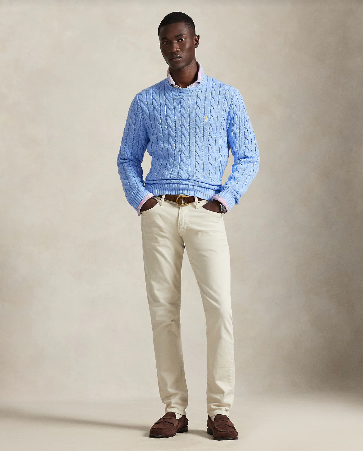 CABLE-KNIT COTTON SWEATER - Image 2