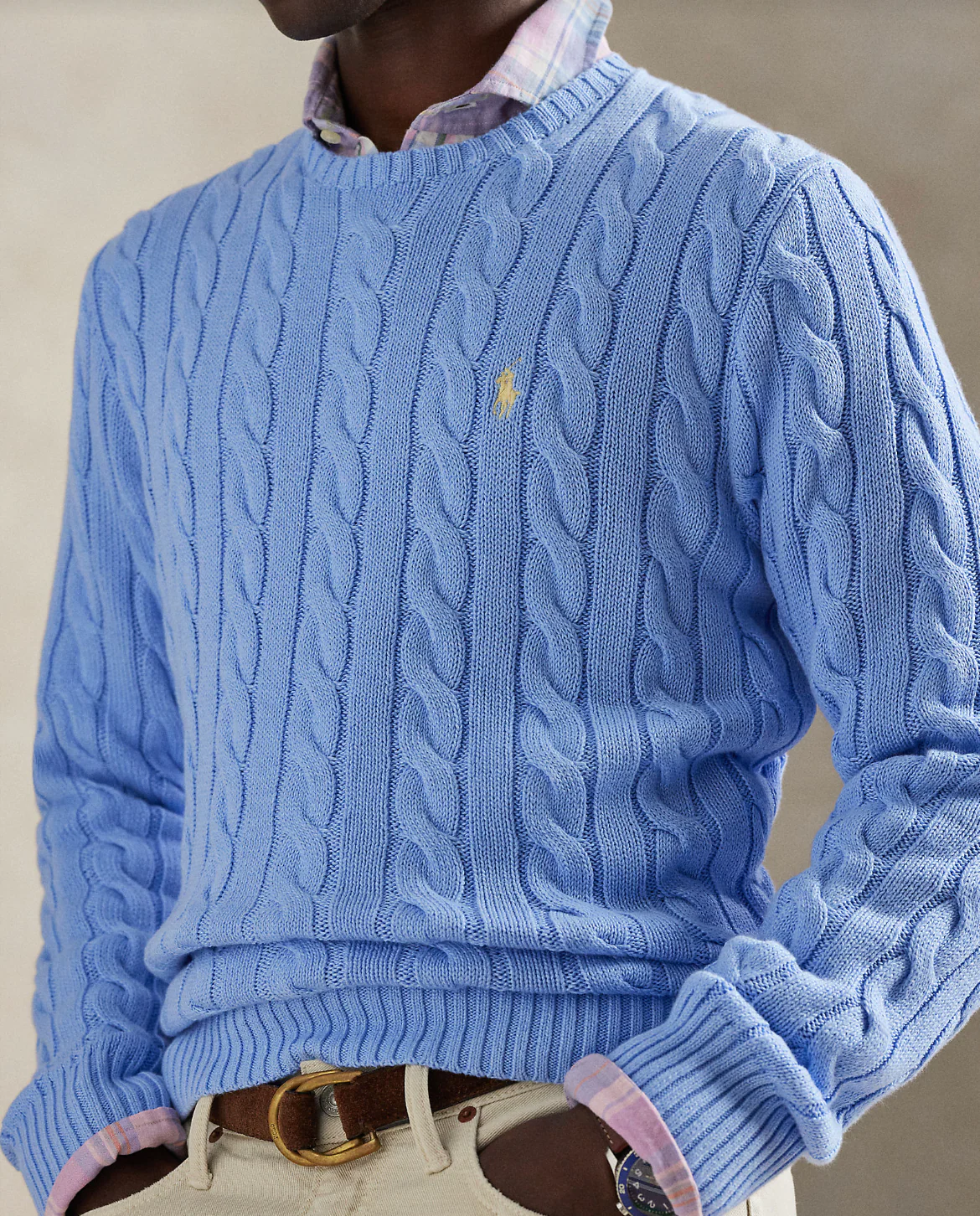 CABLE-KNIT COTTON SWEATER - Image 4