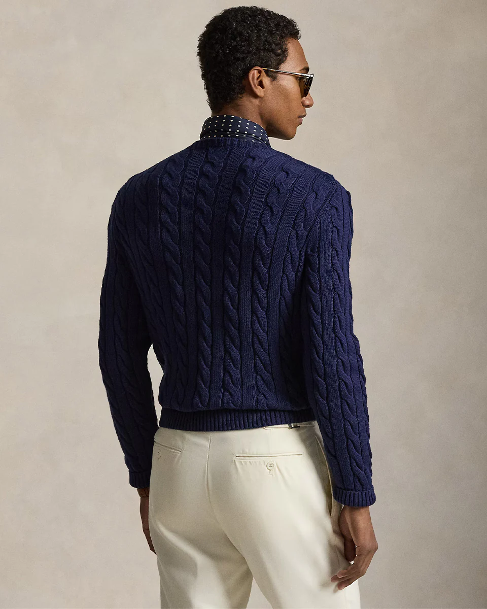 CABLE-KNIT COTTON SWEATER - Image 2