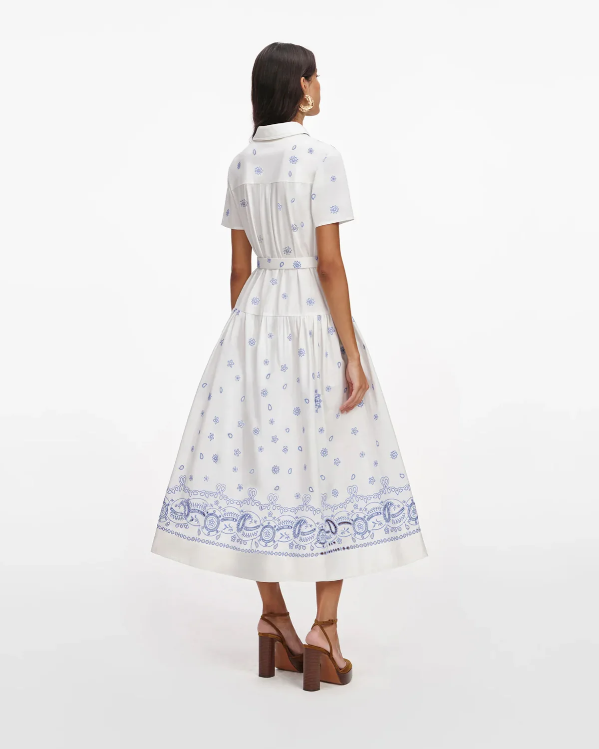 White And Blue Embroidered - Image 2