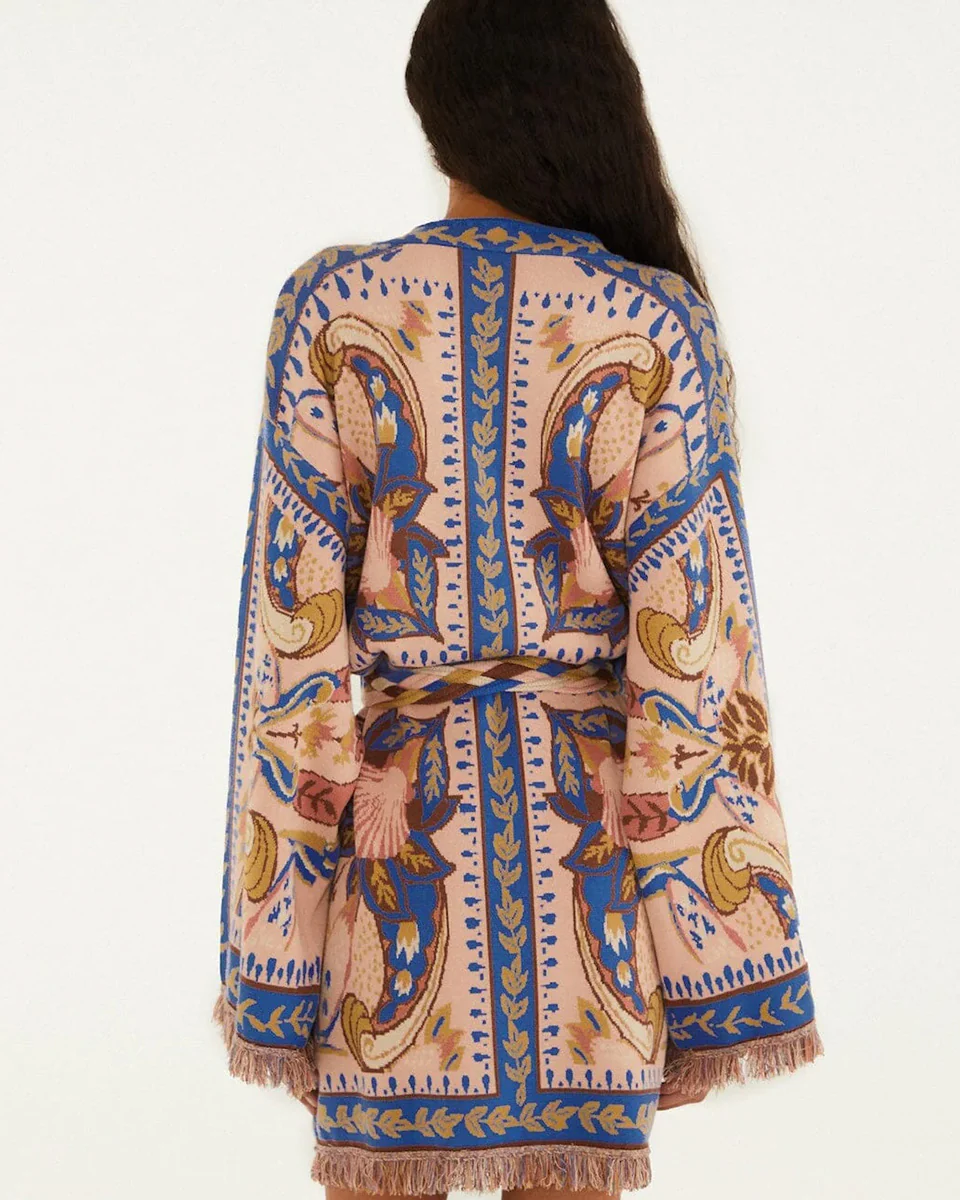 Sea Garden Scarf Knit Dress - Image 2