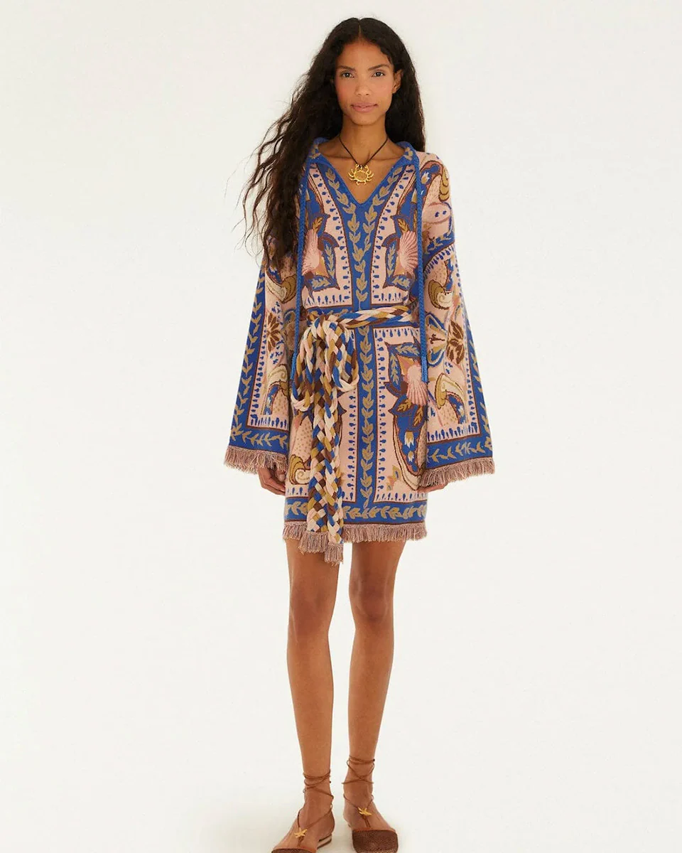 Sea Garden Scarf Knit Dress - Image 3