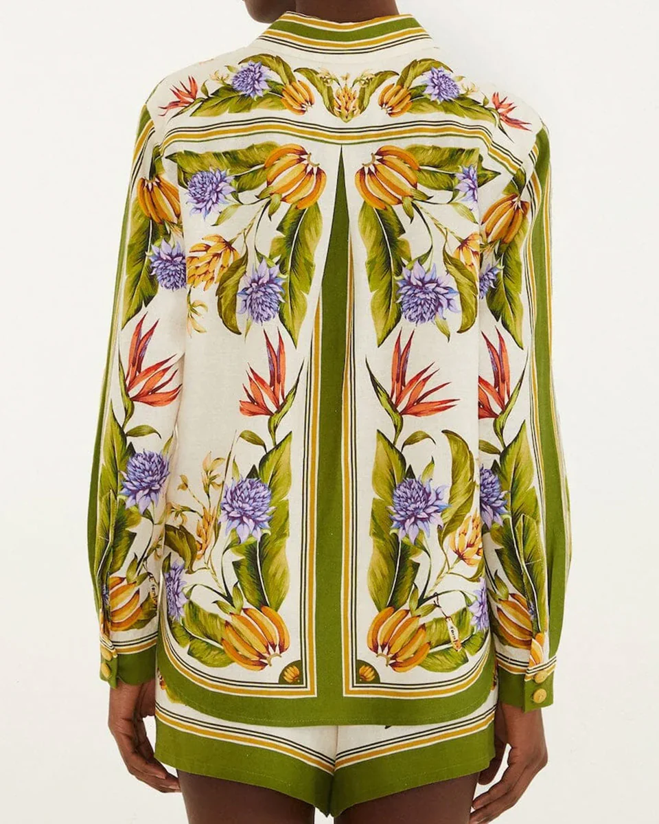 Tropical Scarf Sand Shirt - Image 2