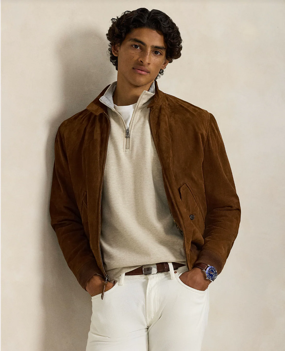 LUXURY JERSEY QUARTER-ZIP PULLOVER - Image 5