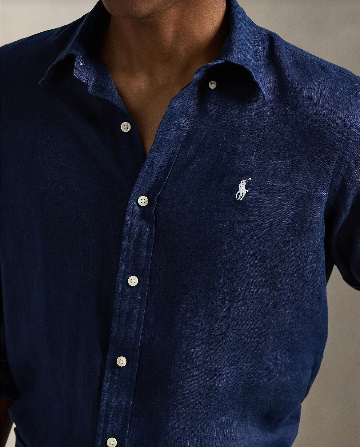 CUSTOM FIT LINEN SHIRT - Image 4