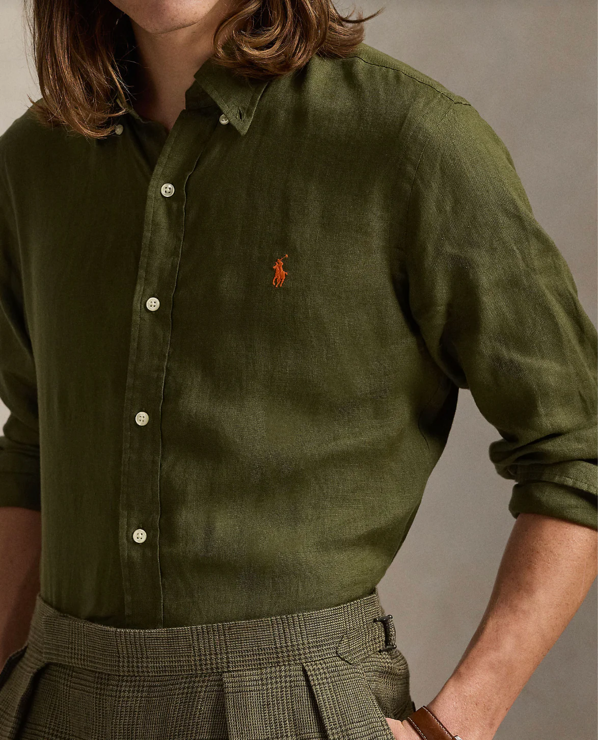 SLIM FIT LINEN SHIRT - Image 4