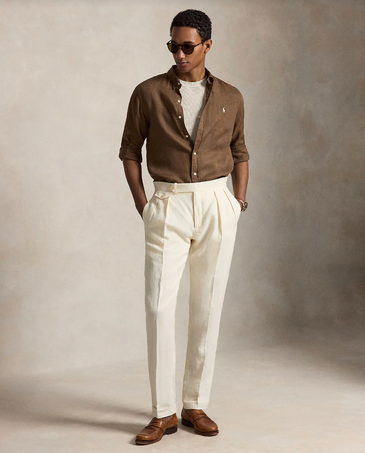 SLIM FIT LINEN SHIRT - Image 2