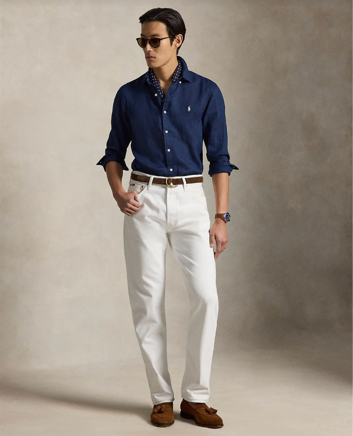 SLIM FIT LINEN SHIRT - Image 2