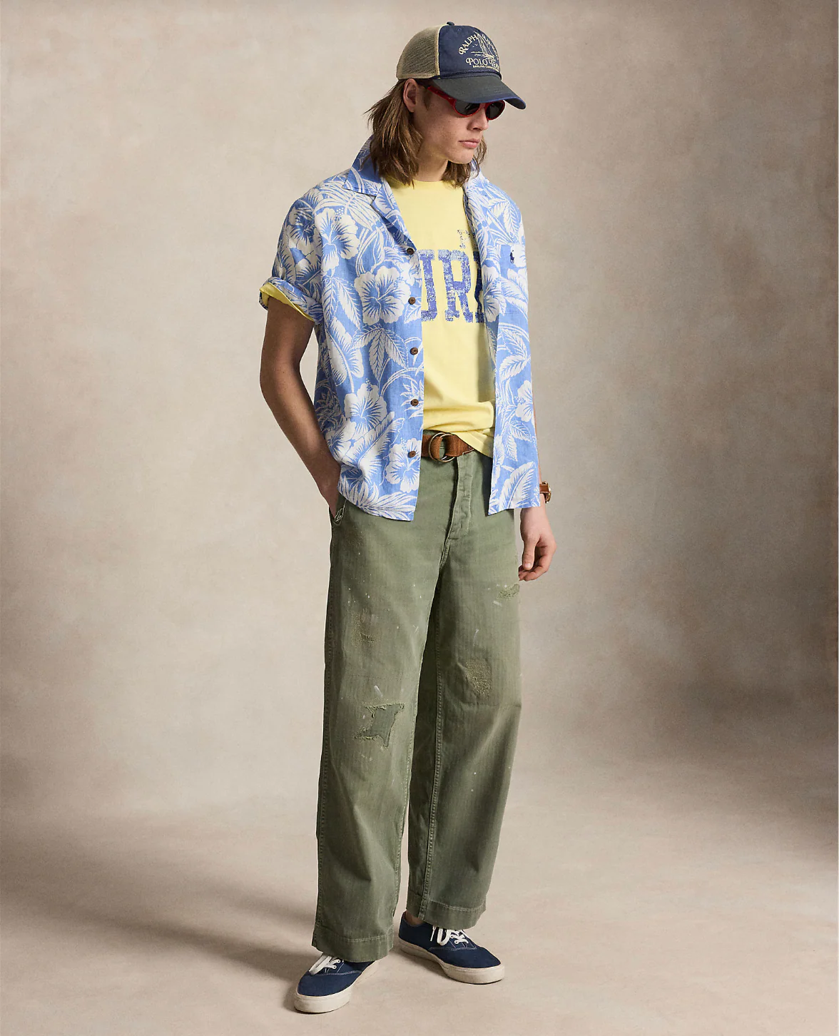 CLASSIC FIT TROPICAL-PRINT LINEN SHIRT - Image 2