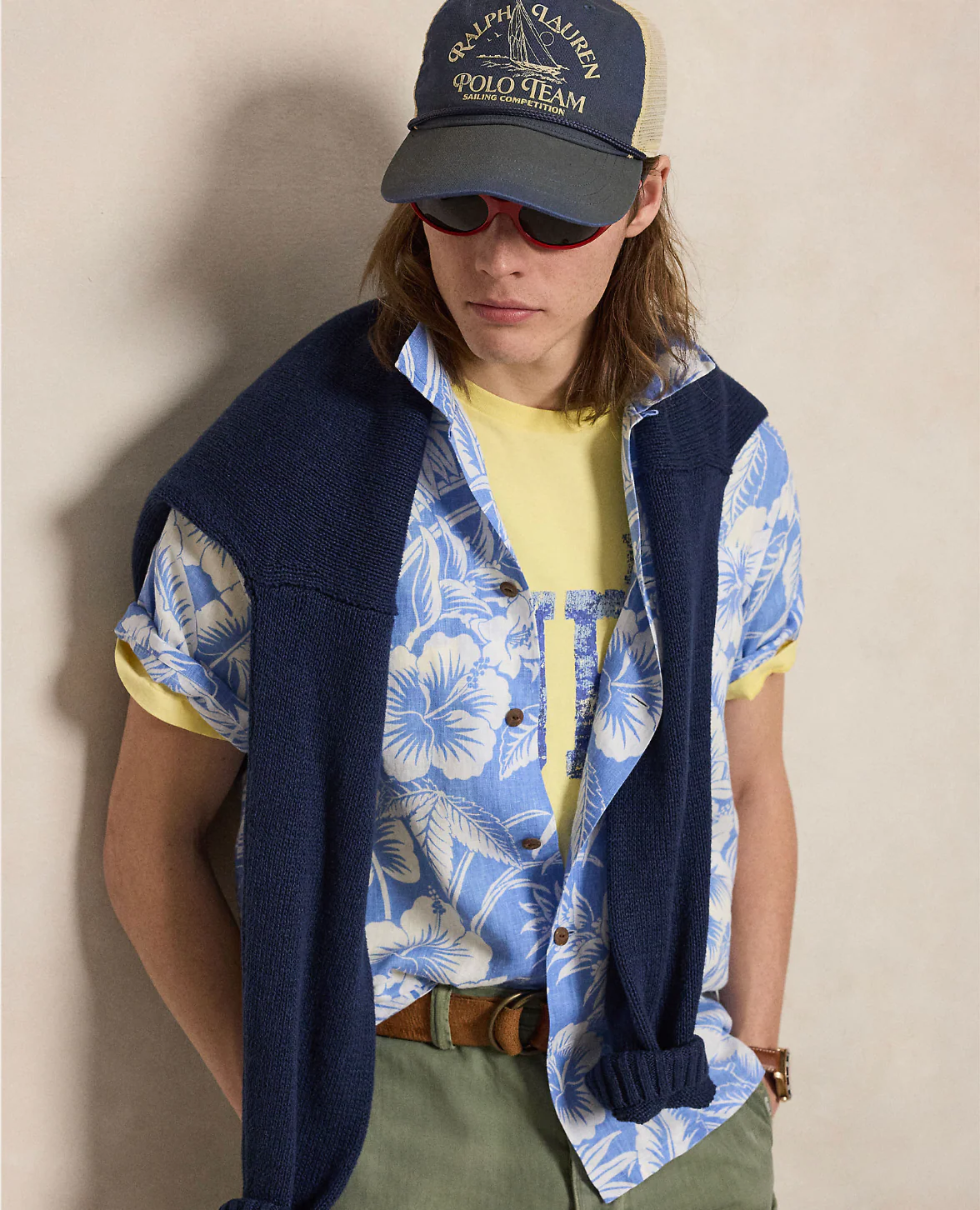 CLASSIC FIT TROPICAL-PRINT LINEN SHIRT - Image 5