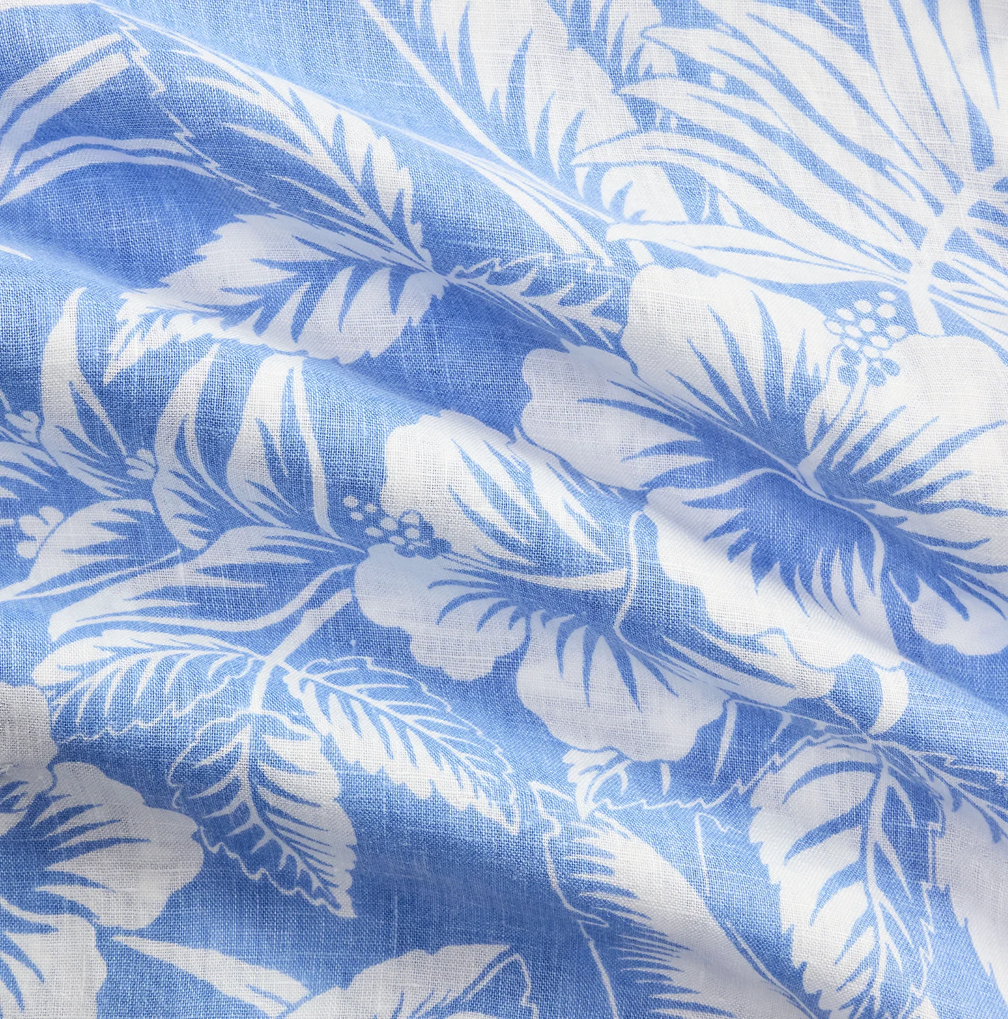 CLASSIC FIT TROPICAL-PRINT LINEN SHIRT - Image 7