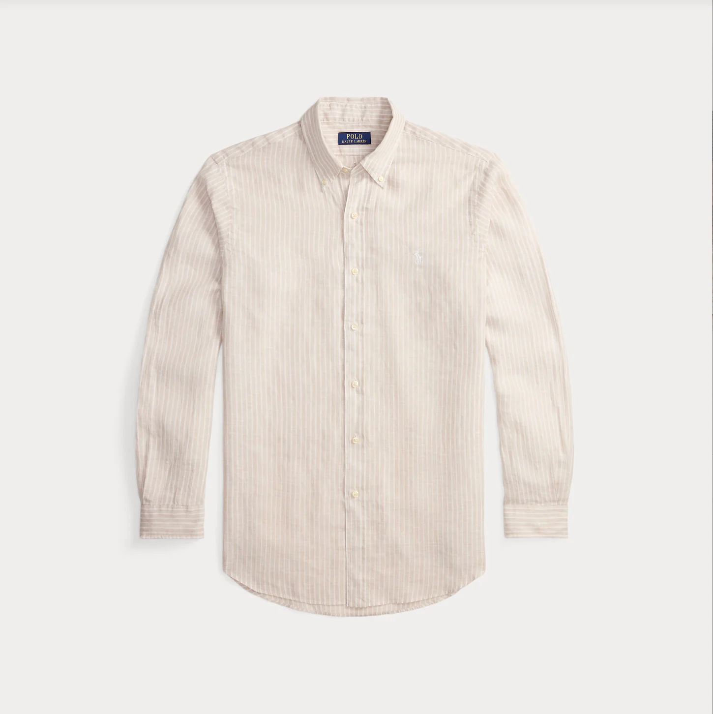 CUSTOM FIT STRIPED LINEN SHIRT - Image 6