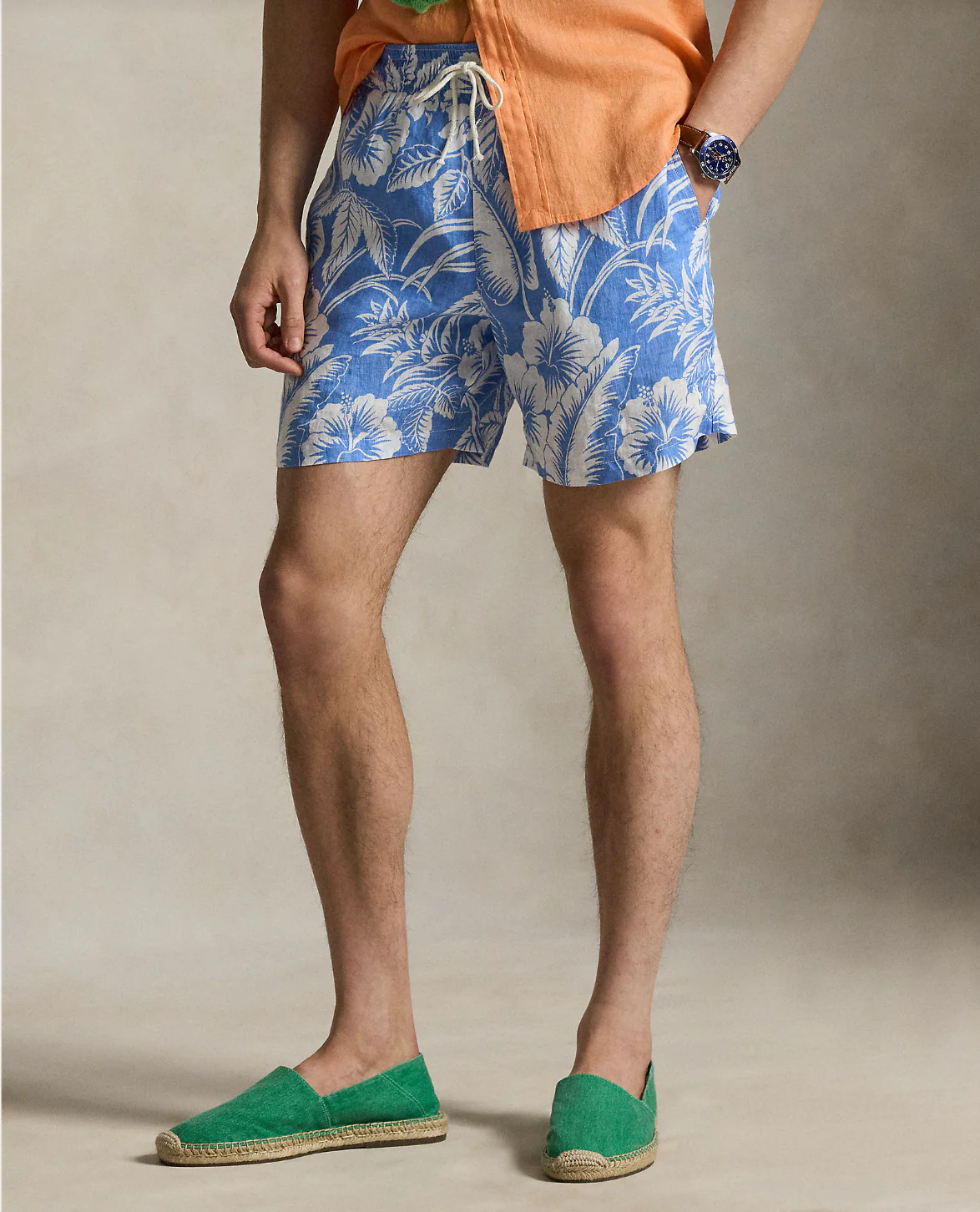 5.75-INCH TRAVELER LINEN SWIM TRUNK - Image 3