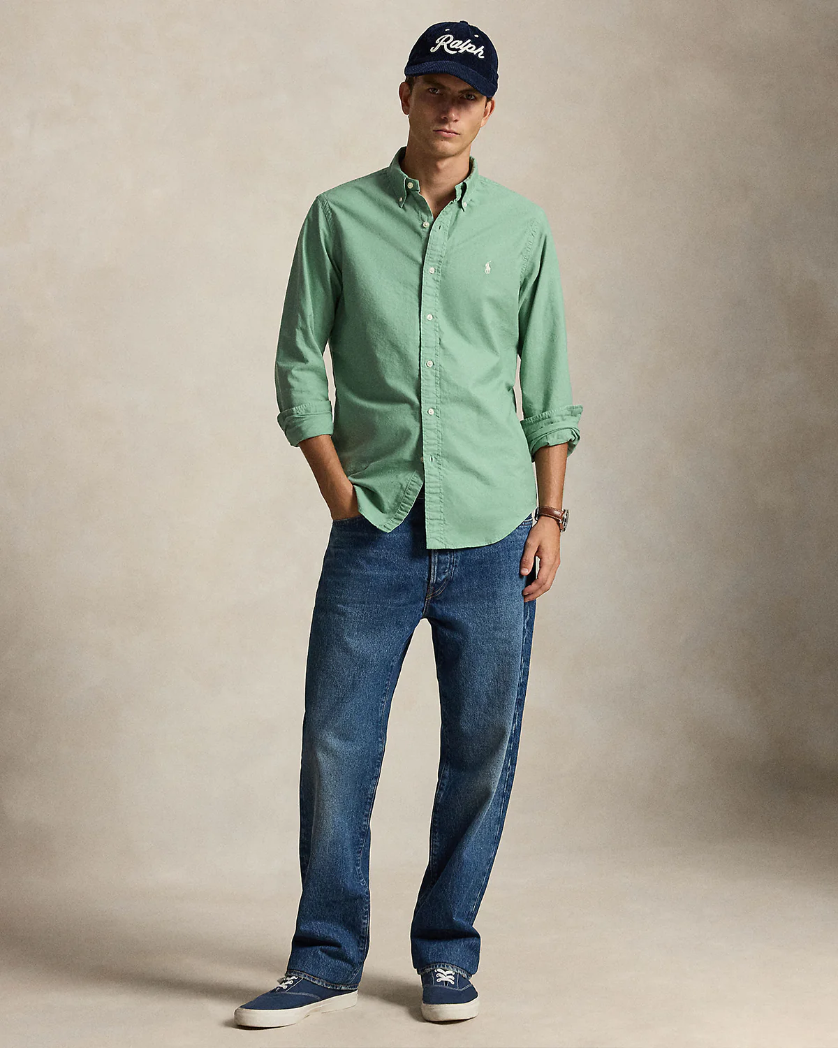 CUSTOM FIT GARMENT-DYED OXFORD SHIRT - Image 5