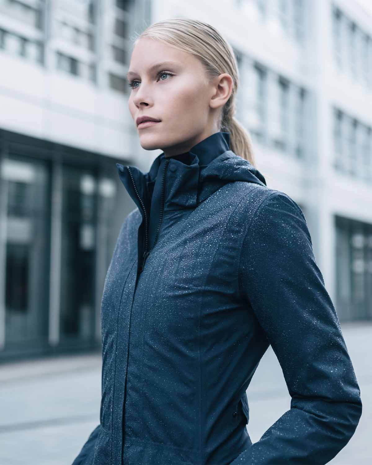 W Nova Coat - Navy - Image 2