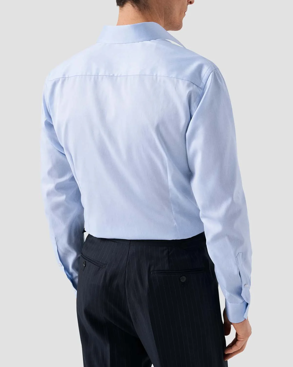 Contemporary Light Blue Signature Twill Shirt - Image 4
