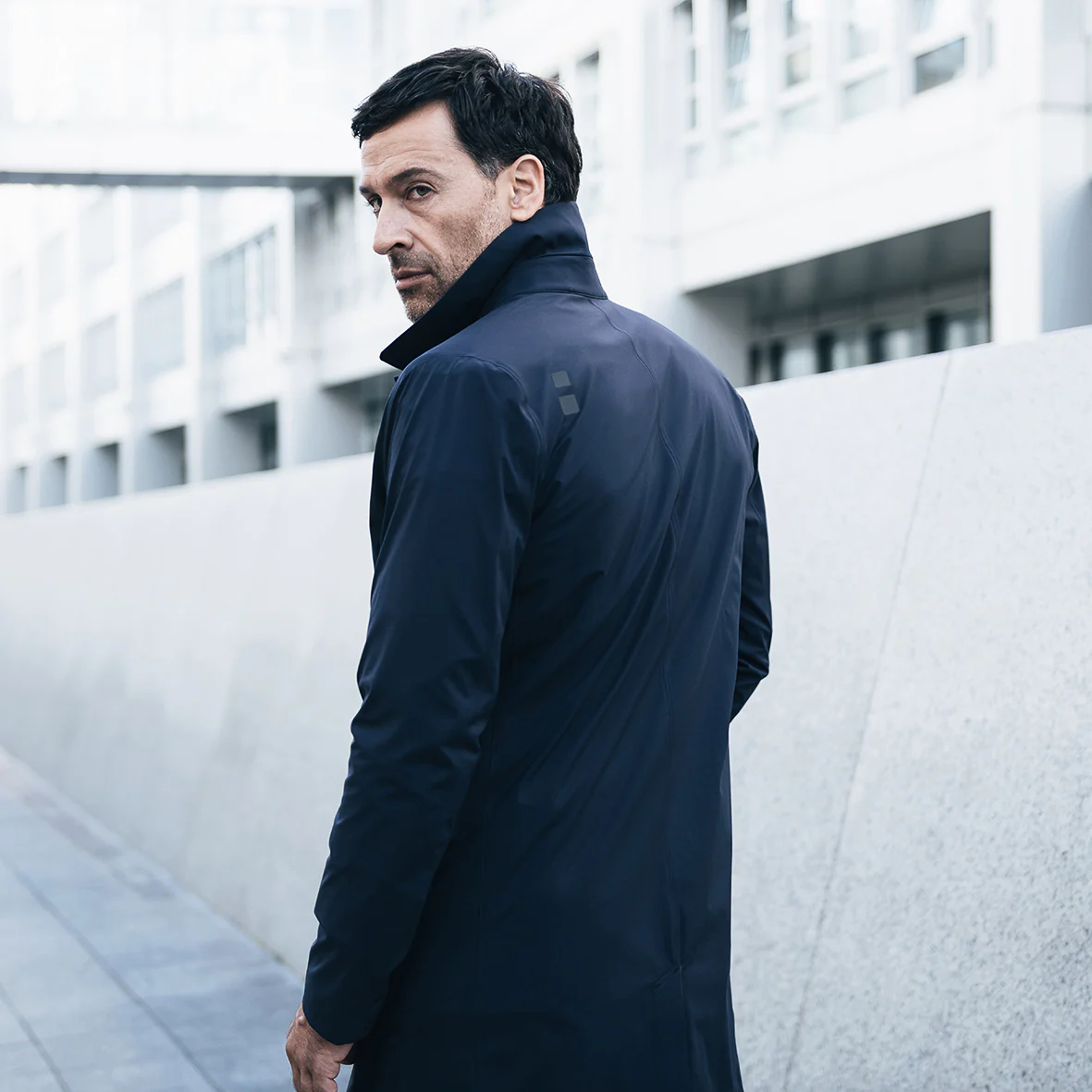 Sky Fall Coat - Navy - Image 4