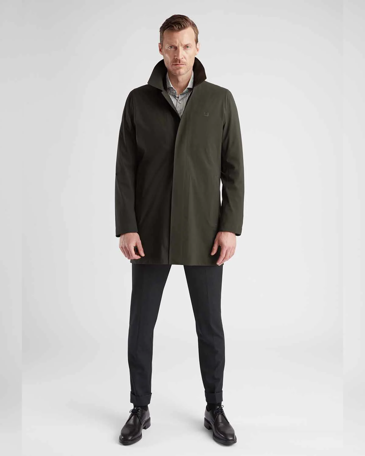 Sky Fall Coat - Night Olive - Image 2