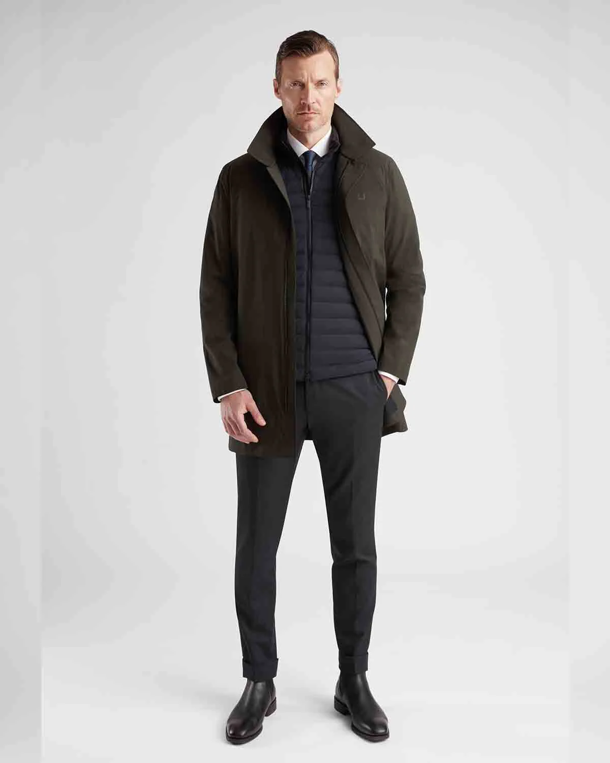 Sky Fall Coat - Night Olive - Image 3