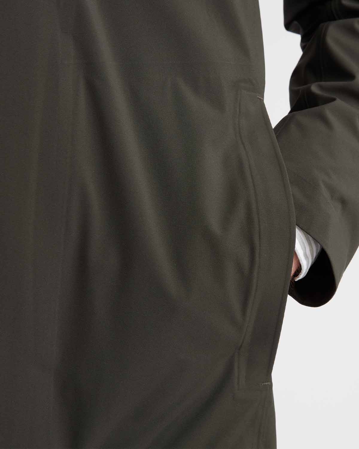 Sky Fall Coat - Night Olive - Image 4