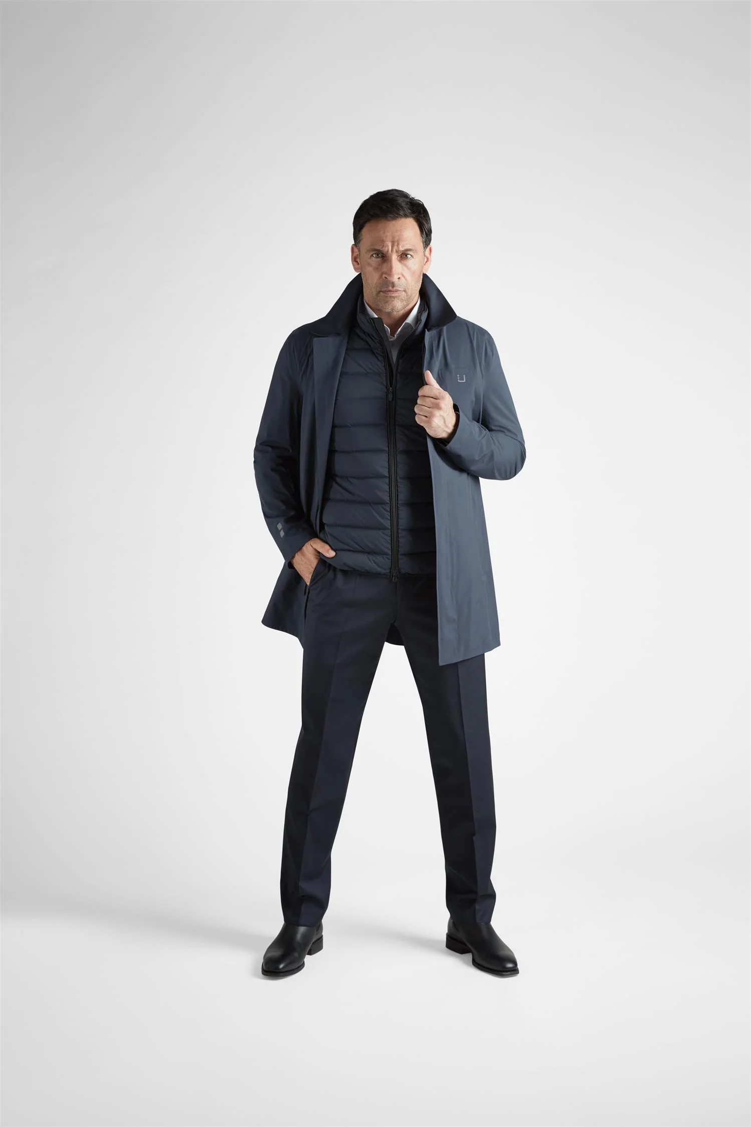 Sky Fall Coat - Navy - Image 4
