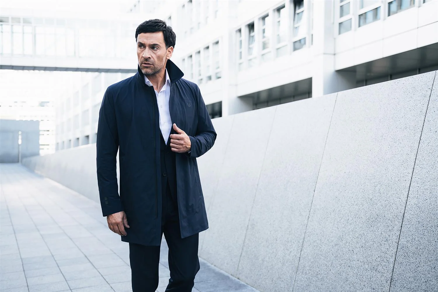 Sky Fall Coat - Navy - Image 6