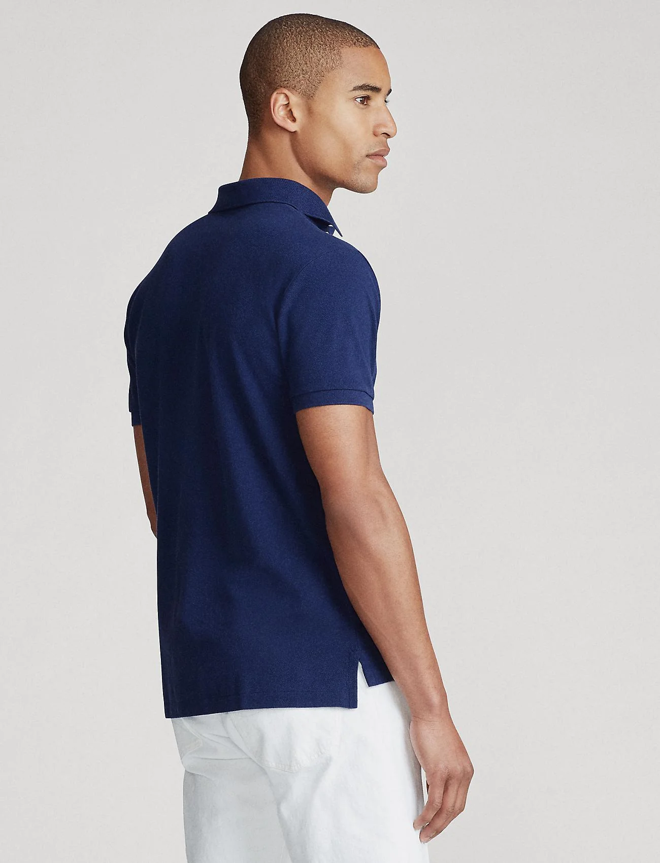 Custom Slim Fit Mesh Polo - Image 3