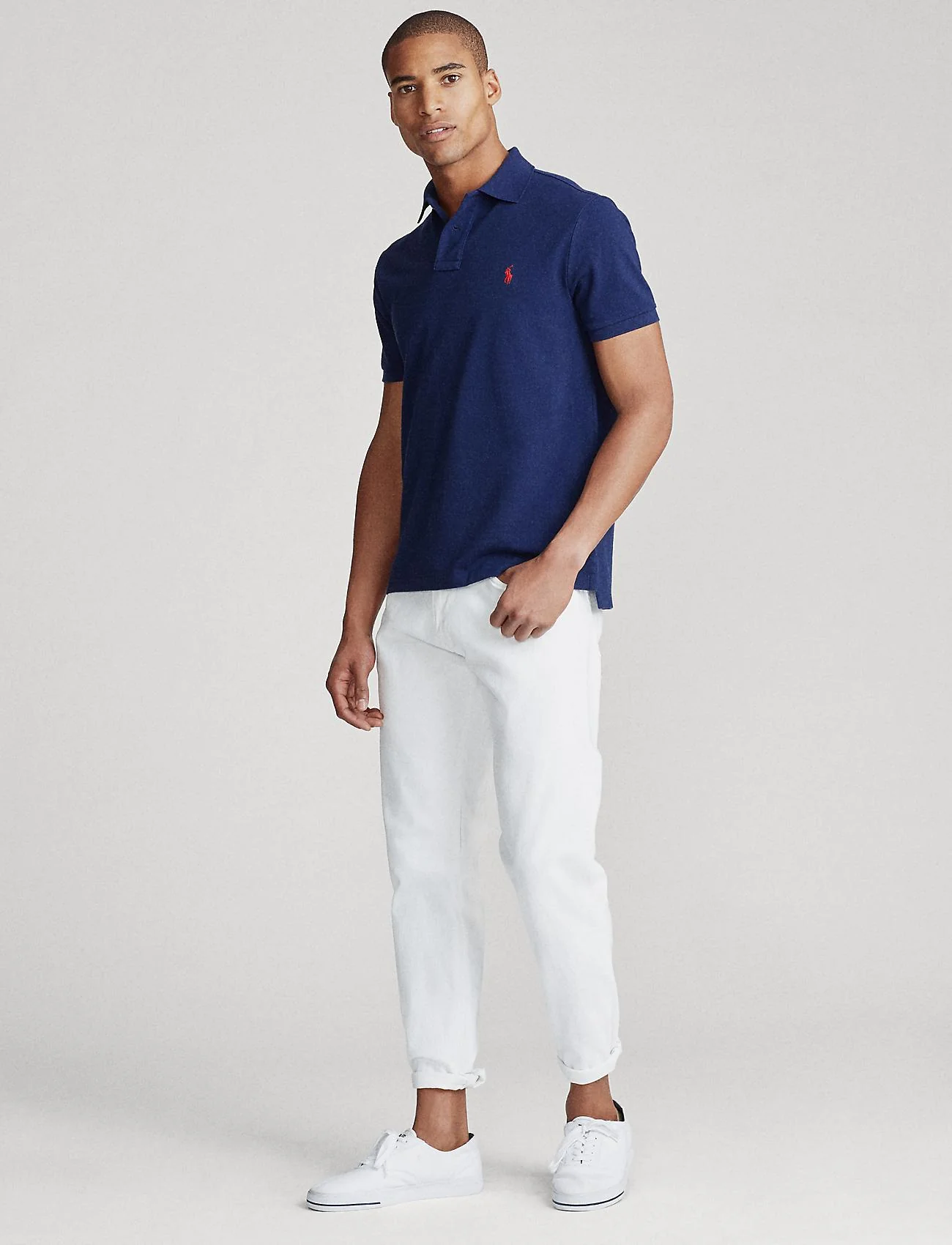Custom Slim Fit Mesh Polo - Image 4
