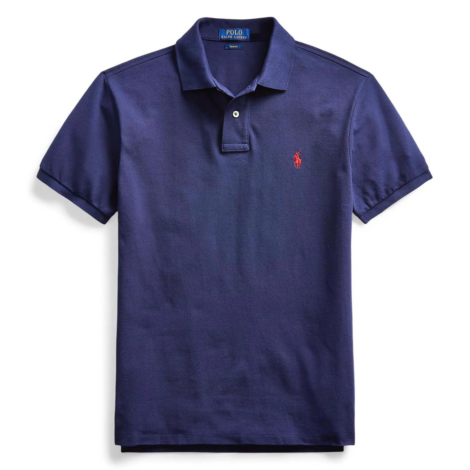 Slim Fit Mesh Polo Shirt - Image 2