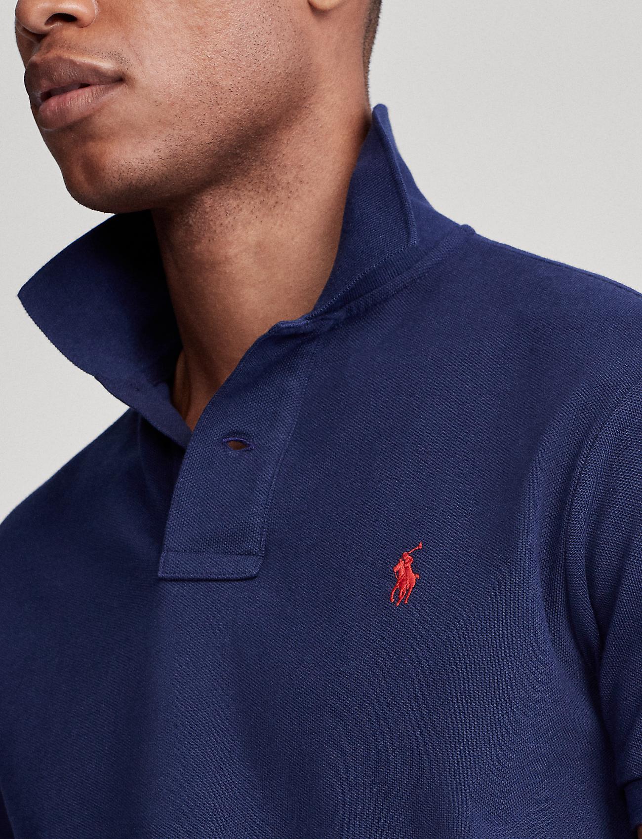 Slim Fit Mesh Polo Shirt - Image 5