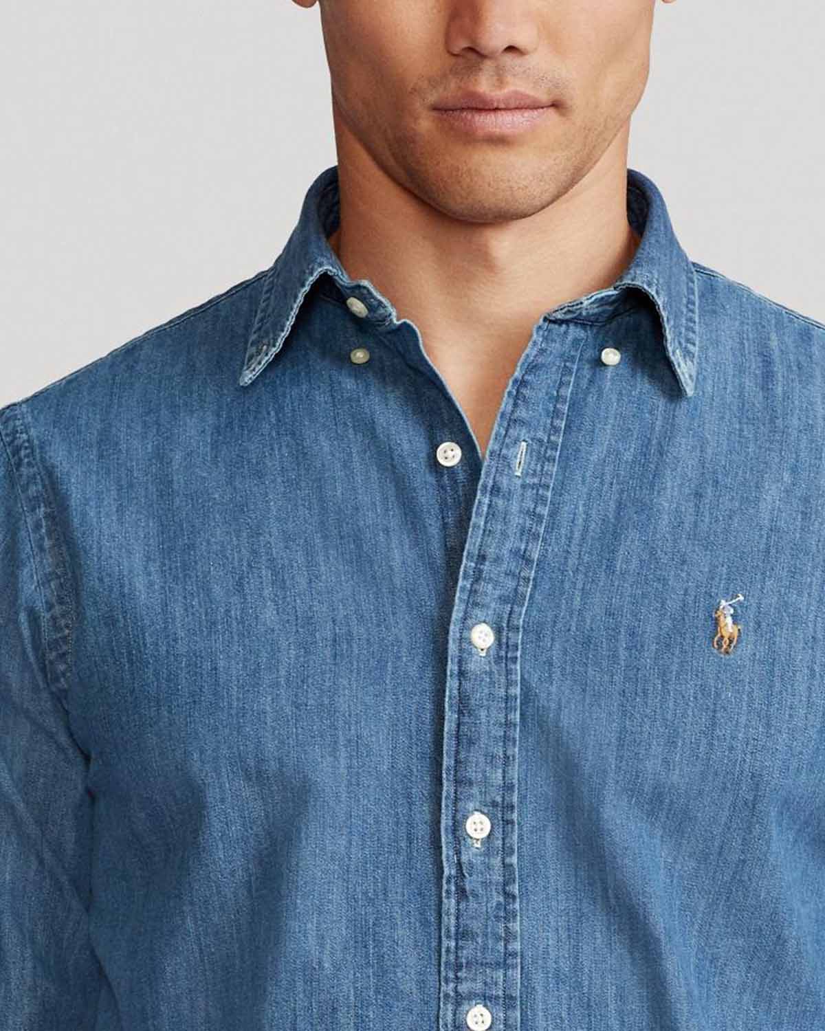 Custom Fit Denim Shirt - Image 2