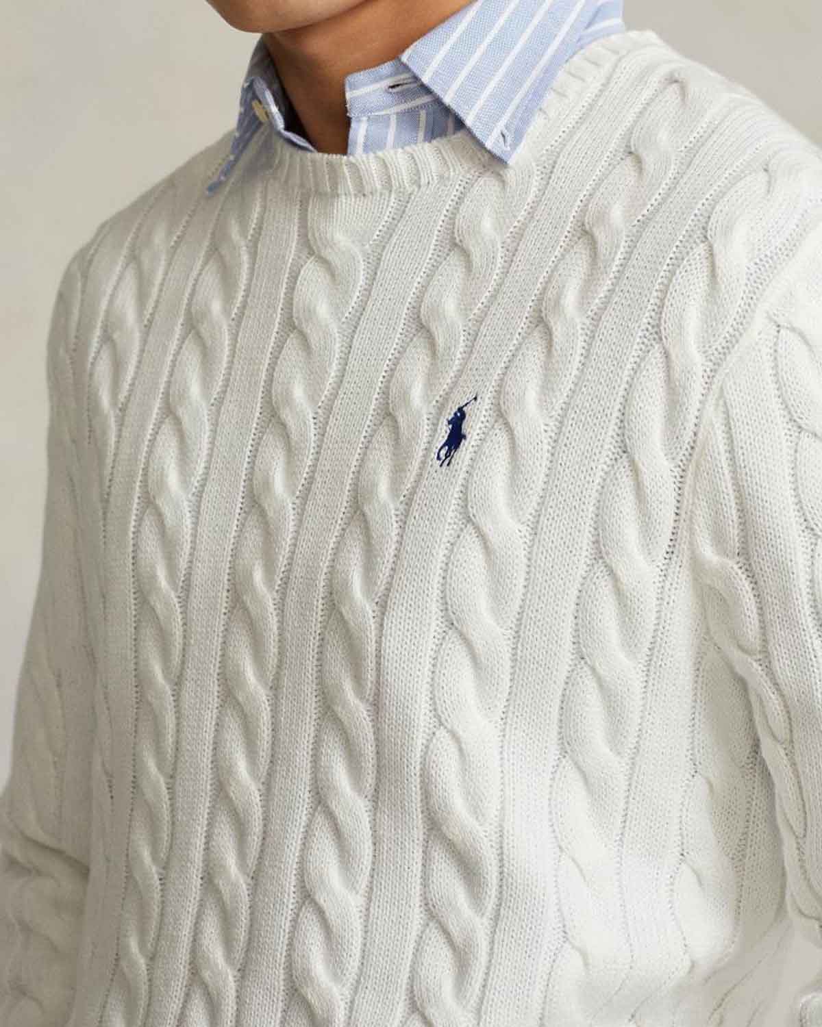 CABLE-KNIT COTTON SWEATER - Image 2