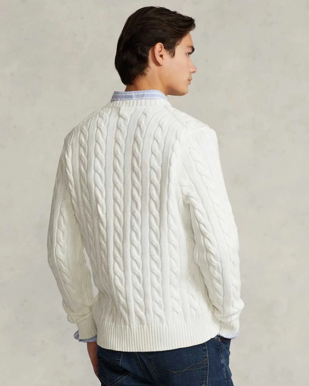 CABLE-KNIT COTTON SWEATER - Image 3