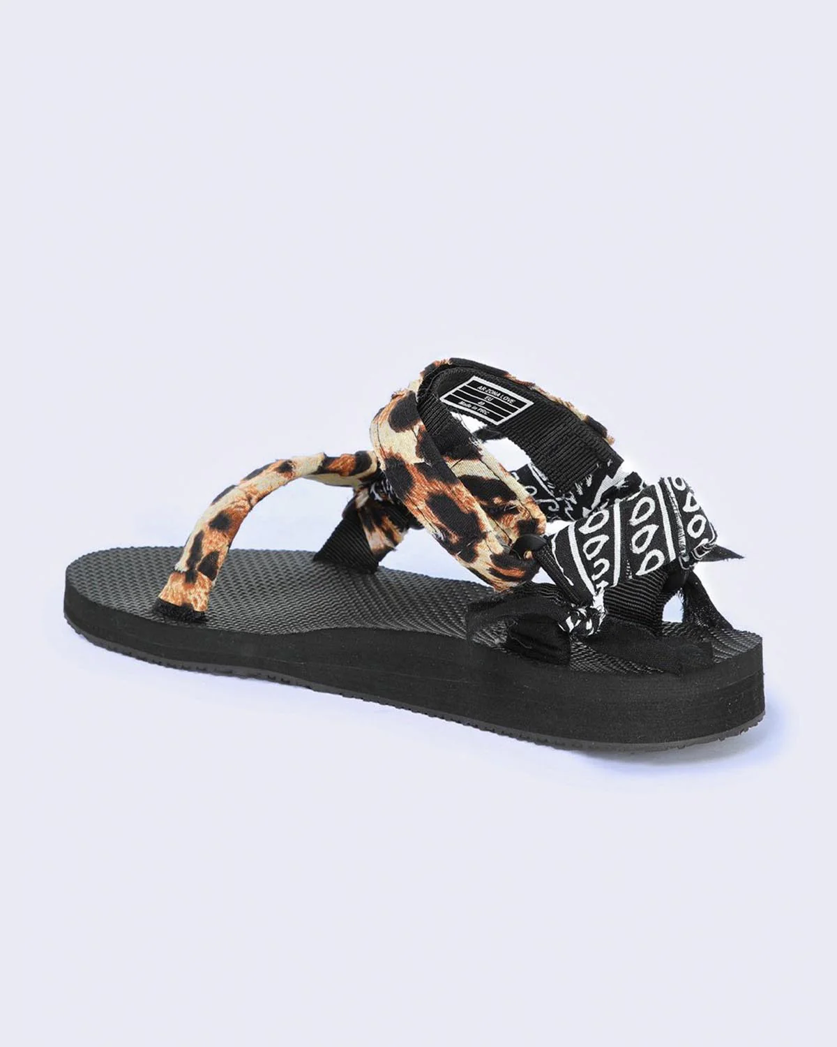 Trekky Leopard Print - Black Bandana - Image 4