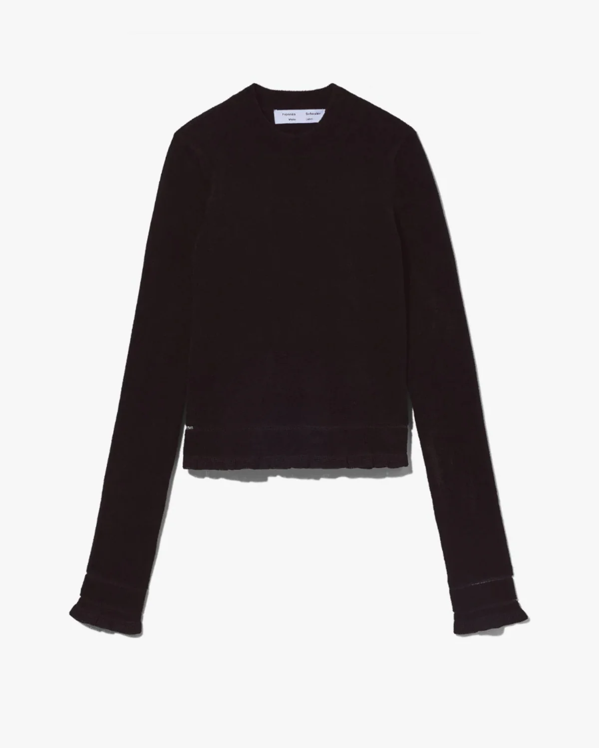 Cropped Turtleneck Chenille Sweater - Image 6