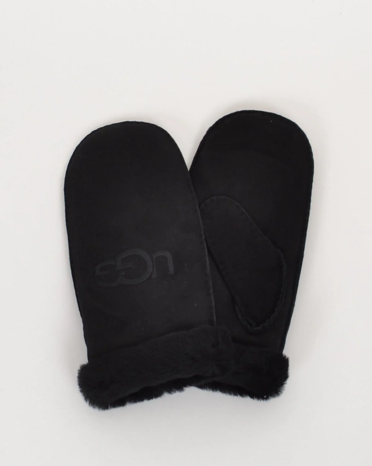 Sheepskin Embroider Mittens - Image 2