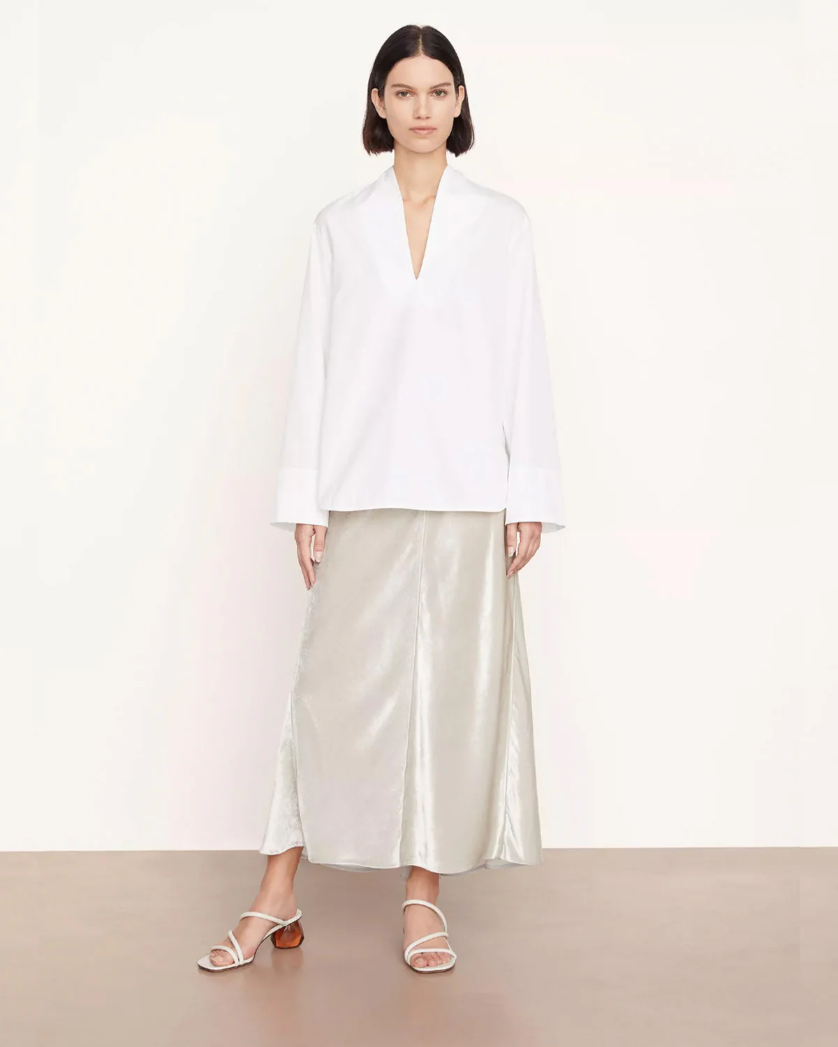 Slit Nk L/S Blouse - Image 3