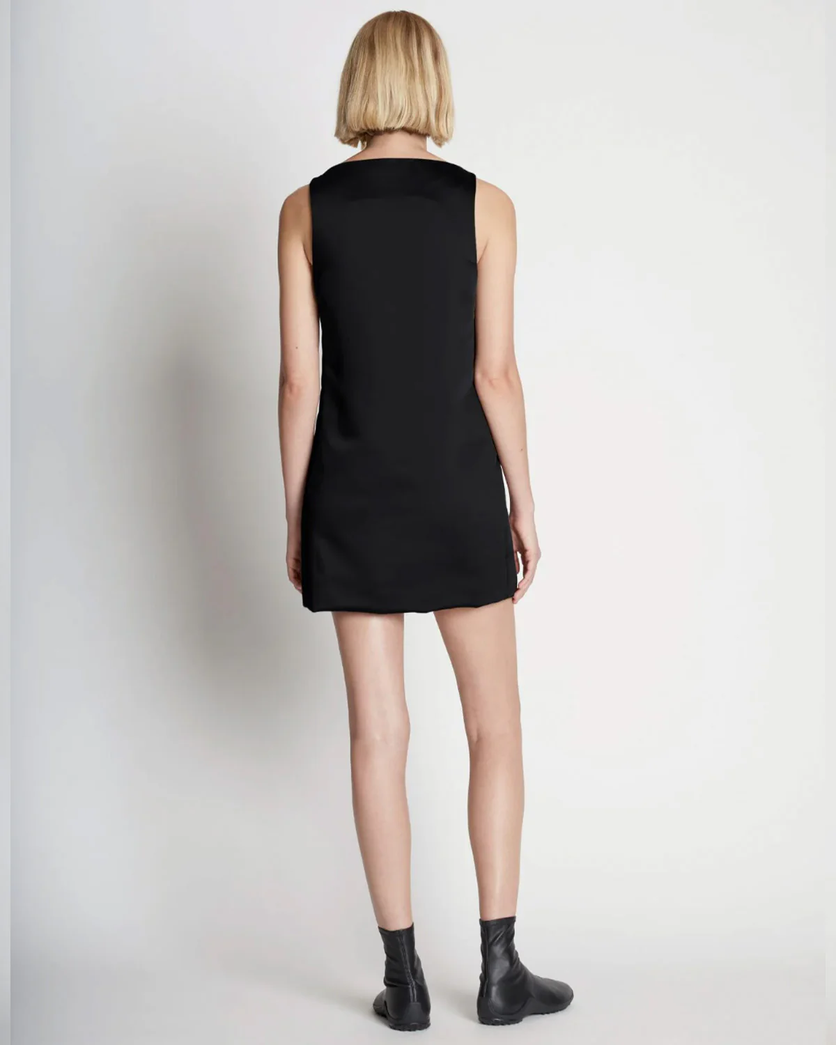 Sleeveless Satin Dress - Image 3