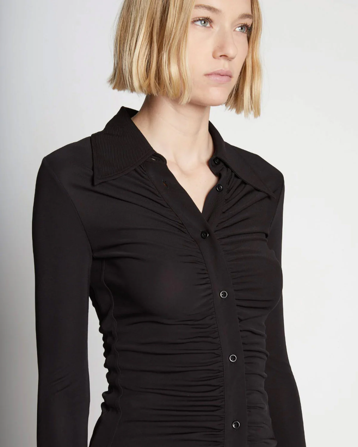 Matte Crepe Button Down - Image 5